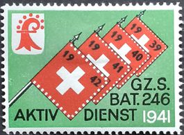 Grenz Schützen Bat 246, Aufdr, 2.WK, Wi Gz 173