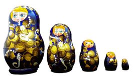Matriochka Matrjoschka poupée russe 9,5 cm babouchka 5 Teile