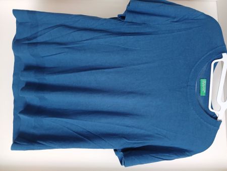 Sommerliches Strickshirt Benetton Gr L
