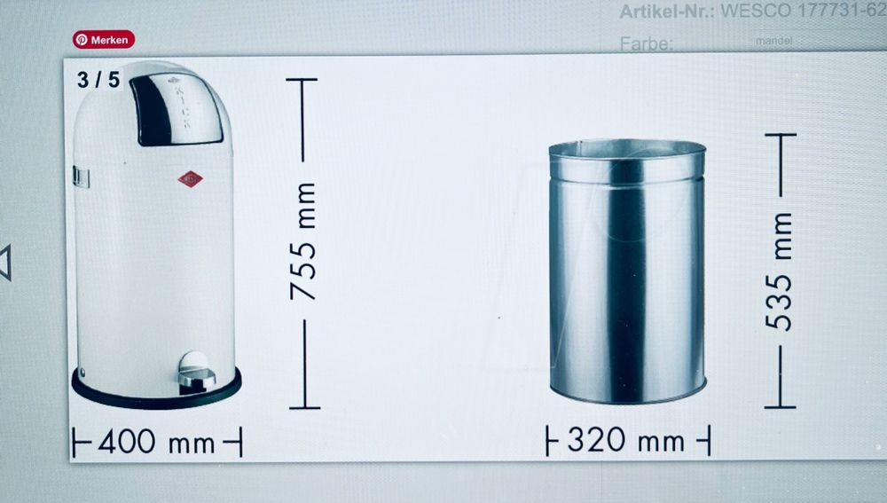 Luxus Wesco Kickmaster 50l Ebenbild