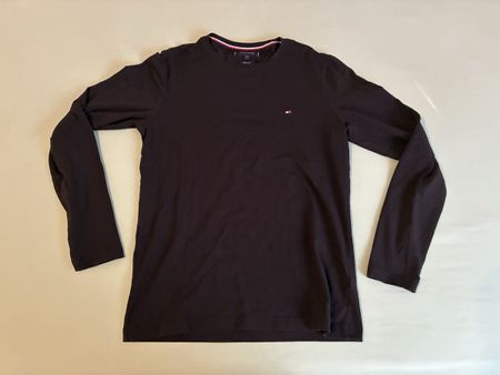Tommy Hilfiger Langarmshirt Schwarz Grösse S Slim Fit