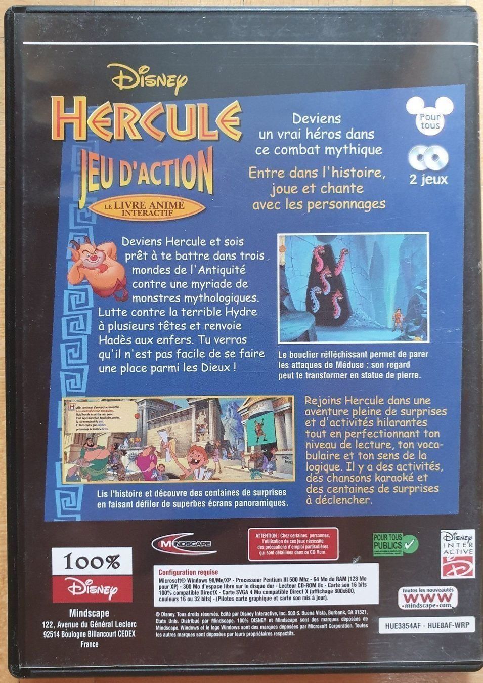 Disney Giochi: PC : Hercule - LIVRE ANIMÉ INTERACTIF – Usato da Froideville venduto da xXSebastienXx 1