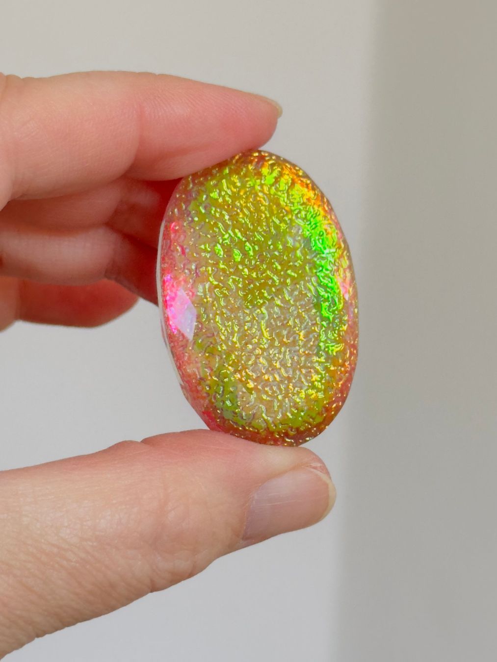 Pietre preziose: Lab. Monarch fire opal 142.75 Ct Certified – Nuovo e nell'imballaggio originale da Genève venduto da AWWA 5