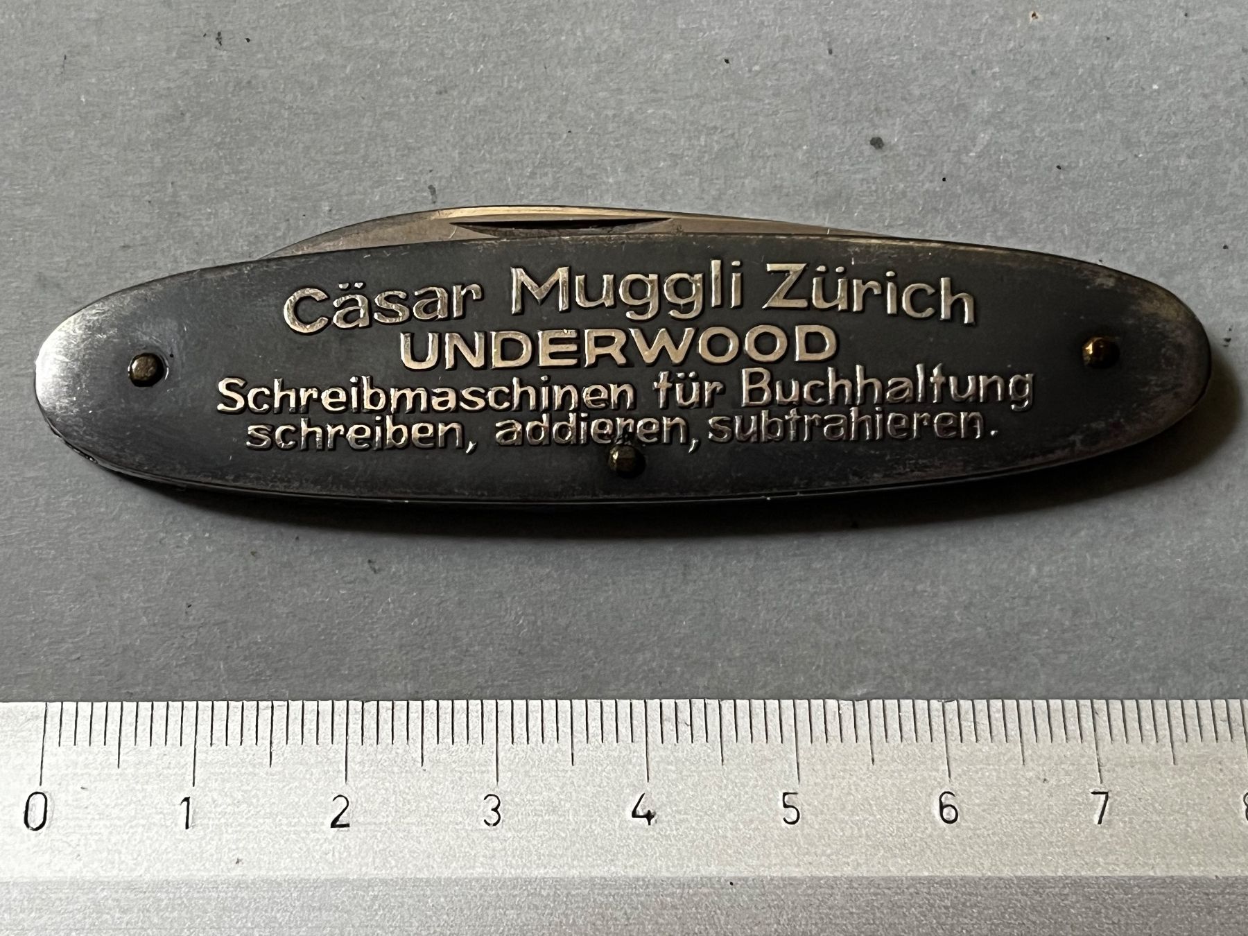 Coltelli tascabile: Altes Sackmesser UNDERWOOD 79 mm - selten – Usato da Zürich venduto da FV.vintage 7