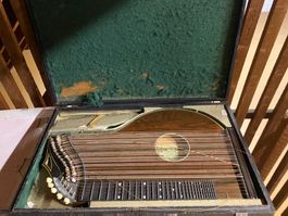 Zither, antikes Musikinstrument, Vintage Rarität!