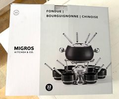 🟢 Fondue Bourguignonne / Chinoise Set NEUF