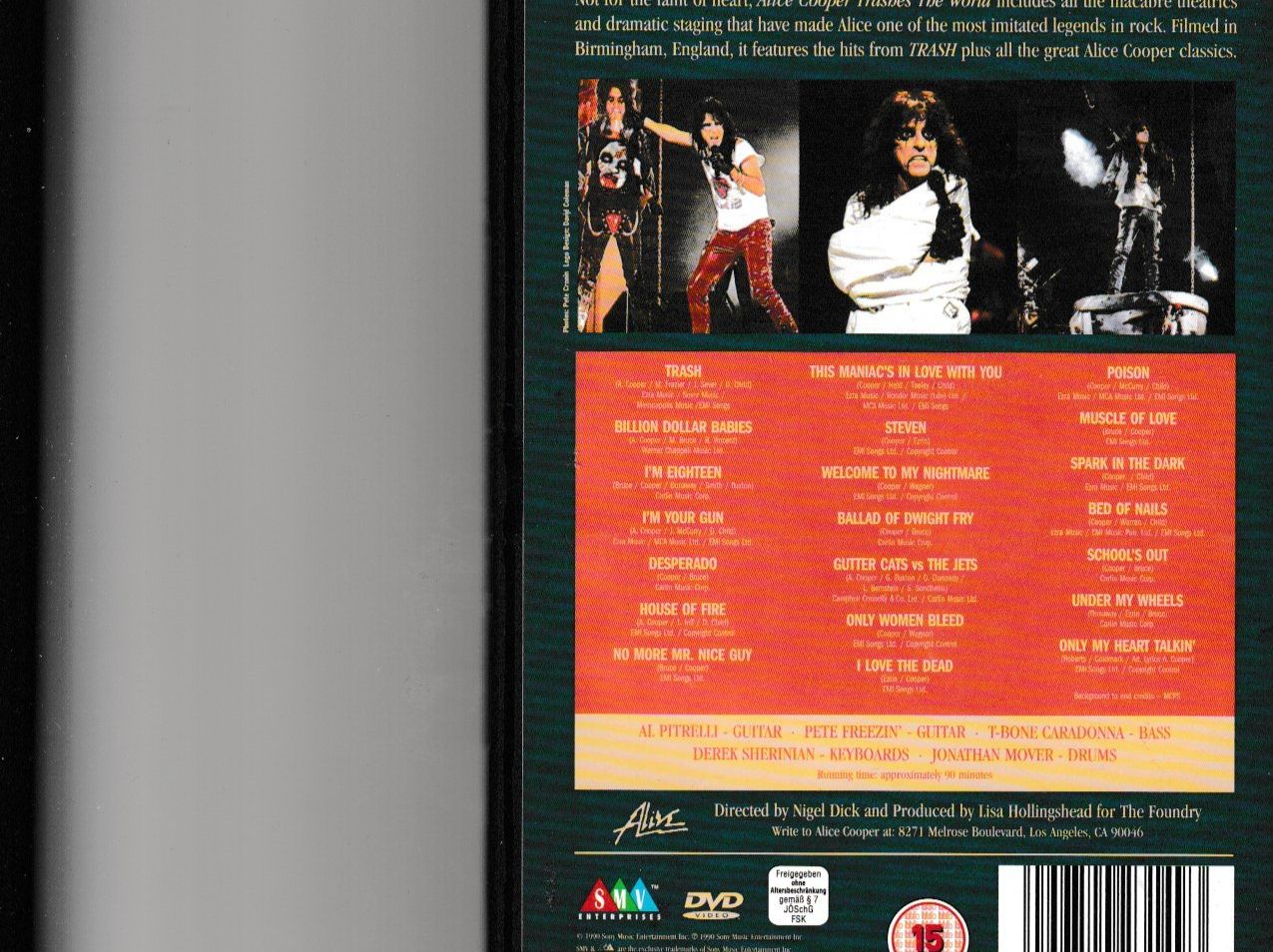 Tutti i DVDs: Alice Cooper - Trashes the world – Usato da Chur venduto da zowie72 1