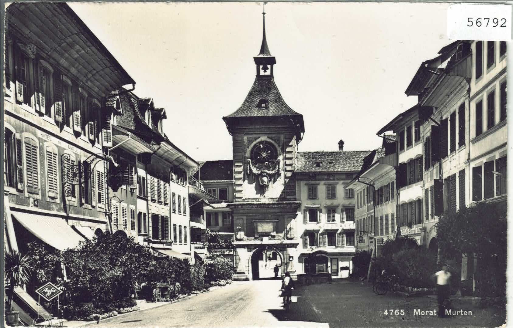 Cartoline postali: Murten Morat - Stadttor - animee – Usato da Ettingen venduto da Kartenplanet