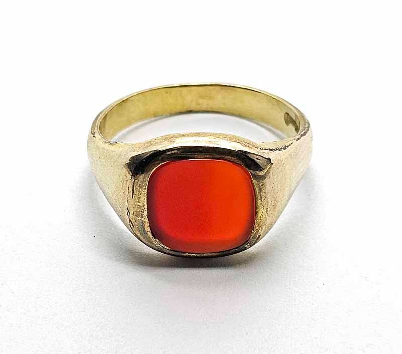 Bagues: Fingerring, Siegelring mit Edelstein – D'occasion à Zug par urzeit 4