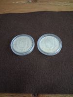 2× 5 Franken Schweiz 1952 – Silber – schöne Erhaltung