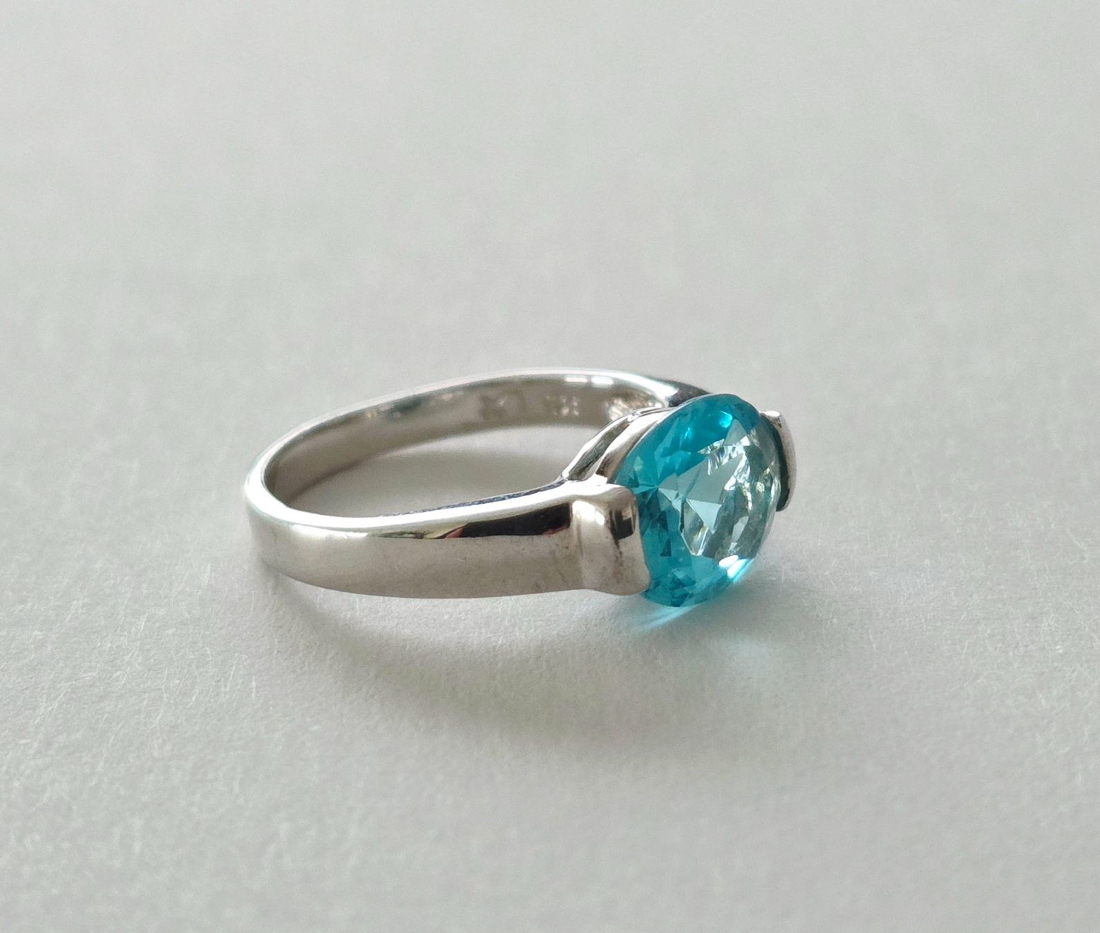 Anelli: Edler Silberring 925 mit Aquamarin - NEU – Nuovo e nell'imballaggio originale da Uetikon am See venduto da Coralreef 3