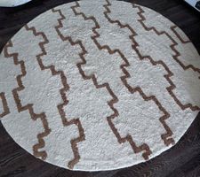 Handgewebter Teppich aus 100% Baumwolle