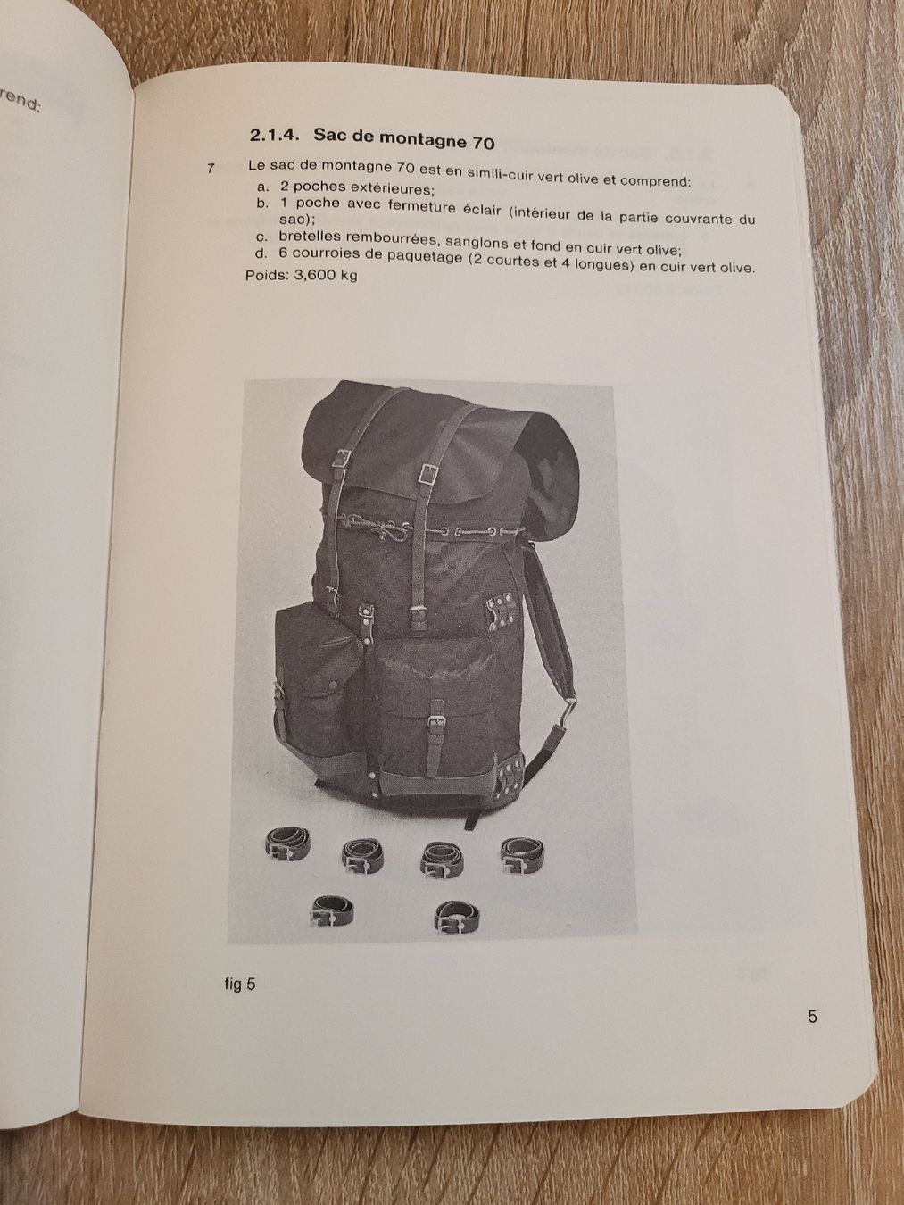 Libri: Règlement "Le paquetage " - 1981 – Usato da Massongex venduto da Jalon71 1