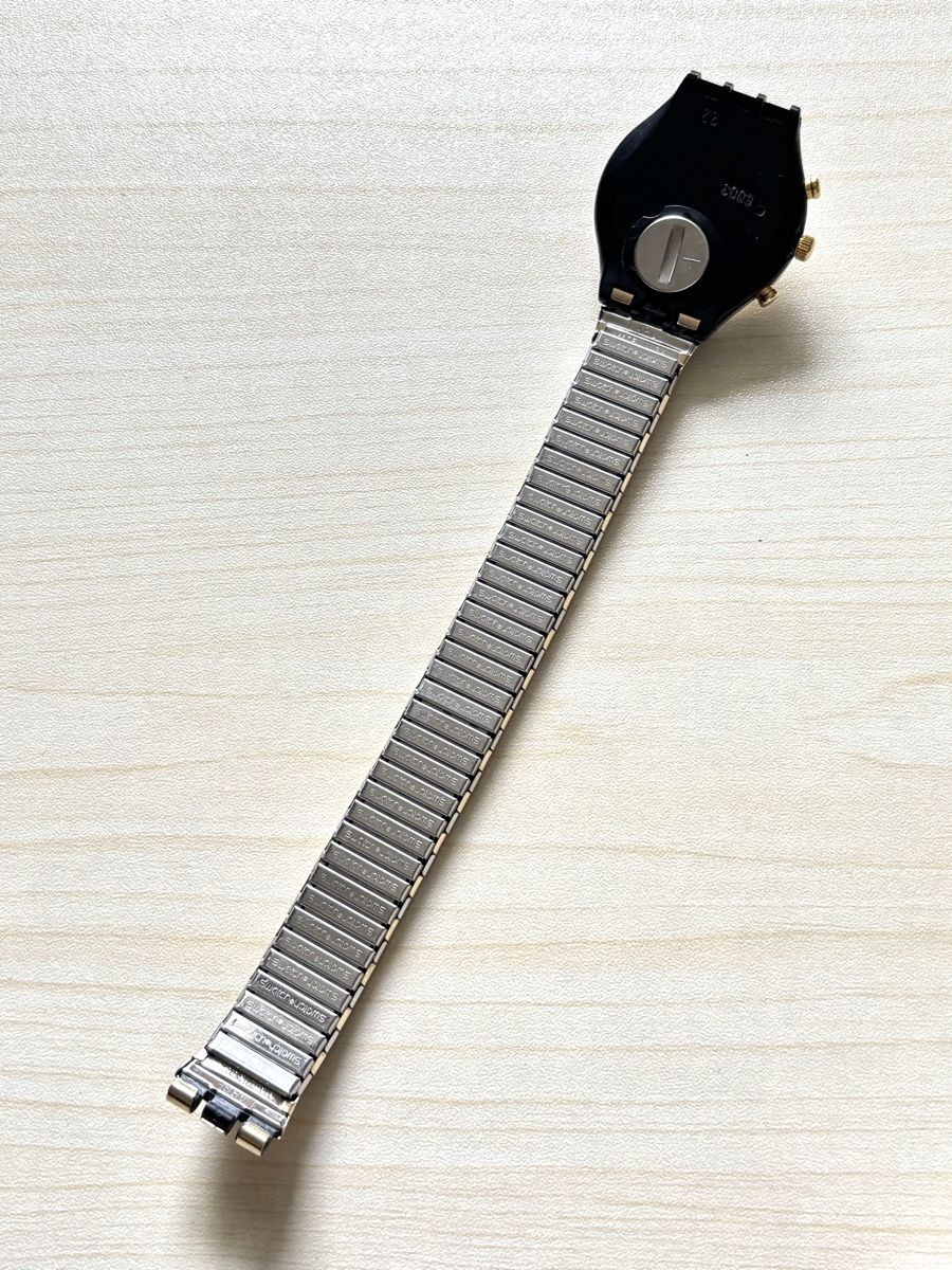 Swatch Orologi: Swatch Chronograph Uhr mit Metallband  – Usato da Grenchen venduto da chththl 8