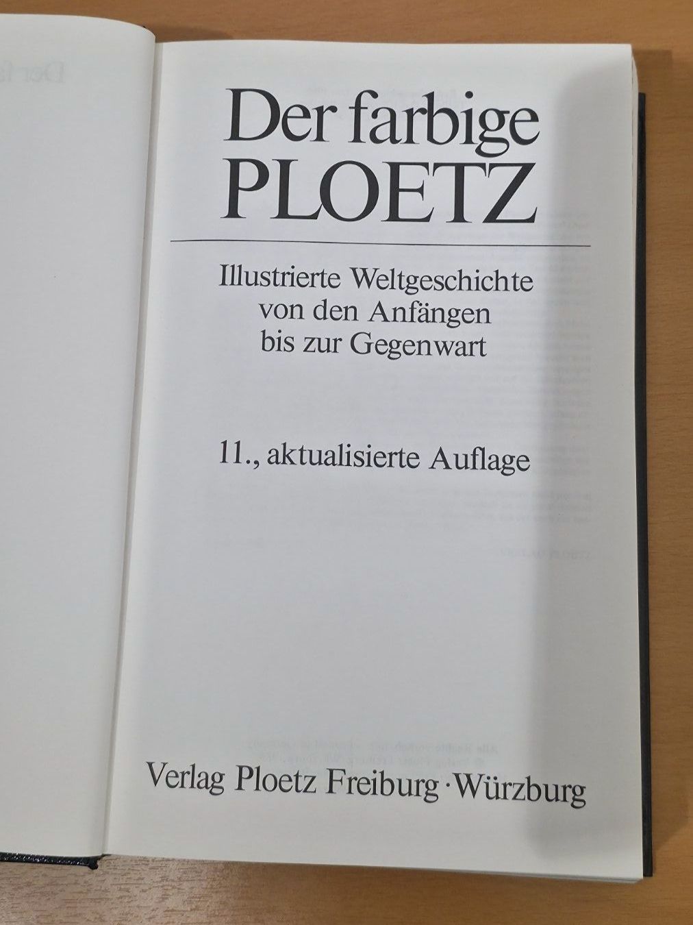 Libri: Der farbige PLOETZ - Illustrierte Weltgeschichte – Usato da Aeschlen ob Gunten venduto da briefkaste 2