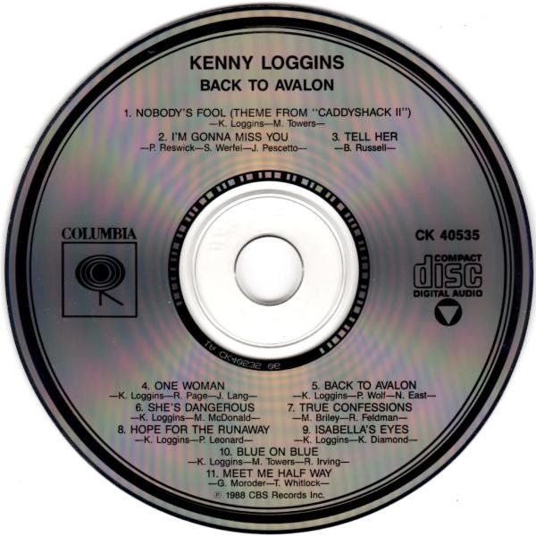 CD: Kenny Loggins BACK TO AVALON Giorgio Moroder Luis Conte CD – Usato da Kandergrund venduto da Sososo 2