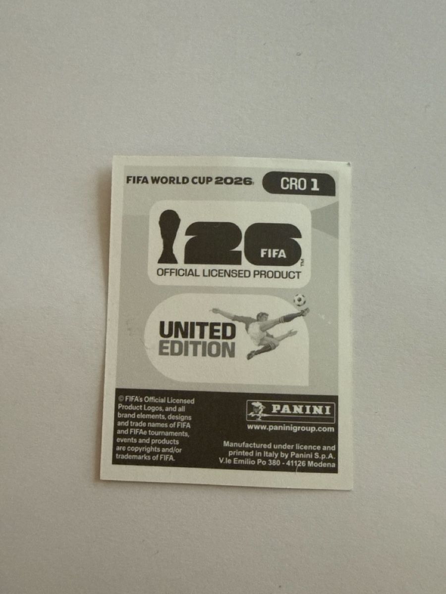 Panini Cartes à collectionner: CRO1 Panini FIFA World Cup 2026 – Neuf (Voir description) à Muotathal par sin_pdj6 1