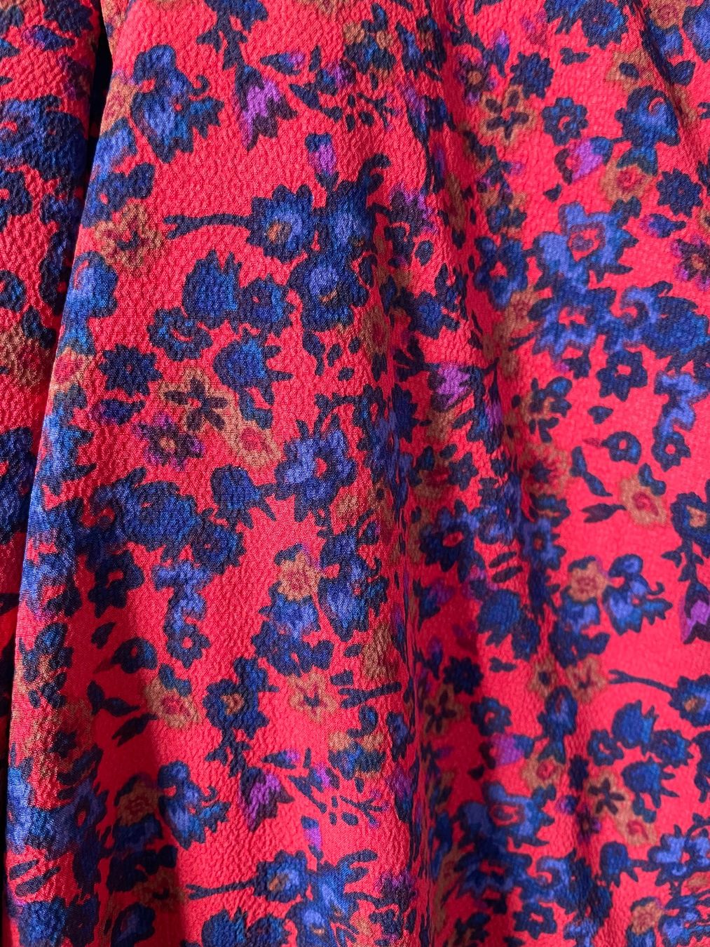 H&M Vestiti: H&M Kleid, Gr. 40, rot-blaues Blumenmuster – Usato da Neukirch an der Thur venduto da bee88 6