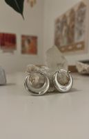 Ohrringe, Stainless Steel, silber