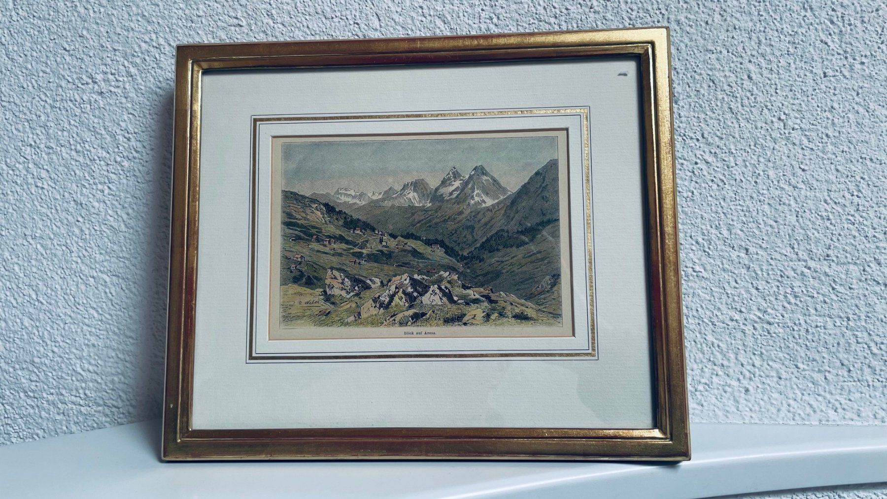 Foto & Immagini: Blick auf Arosa, Kupferdruck – Usato da Kleindöttingen venduto da Medergen