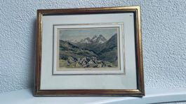 Blick auf Arosa, Kupferdruck