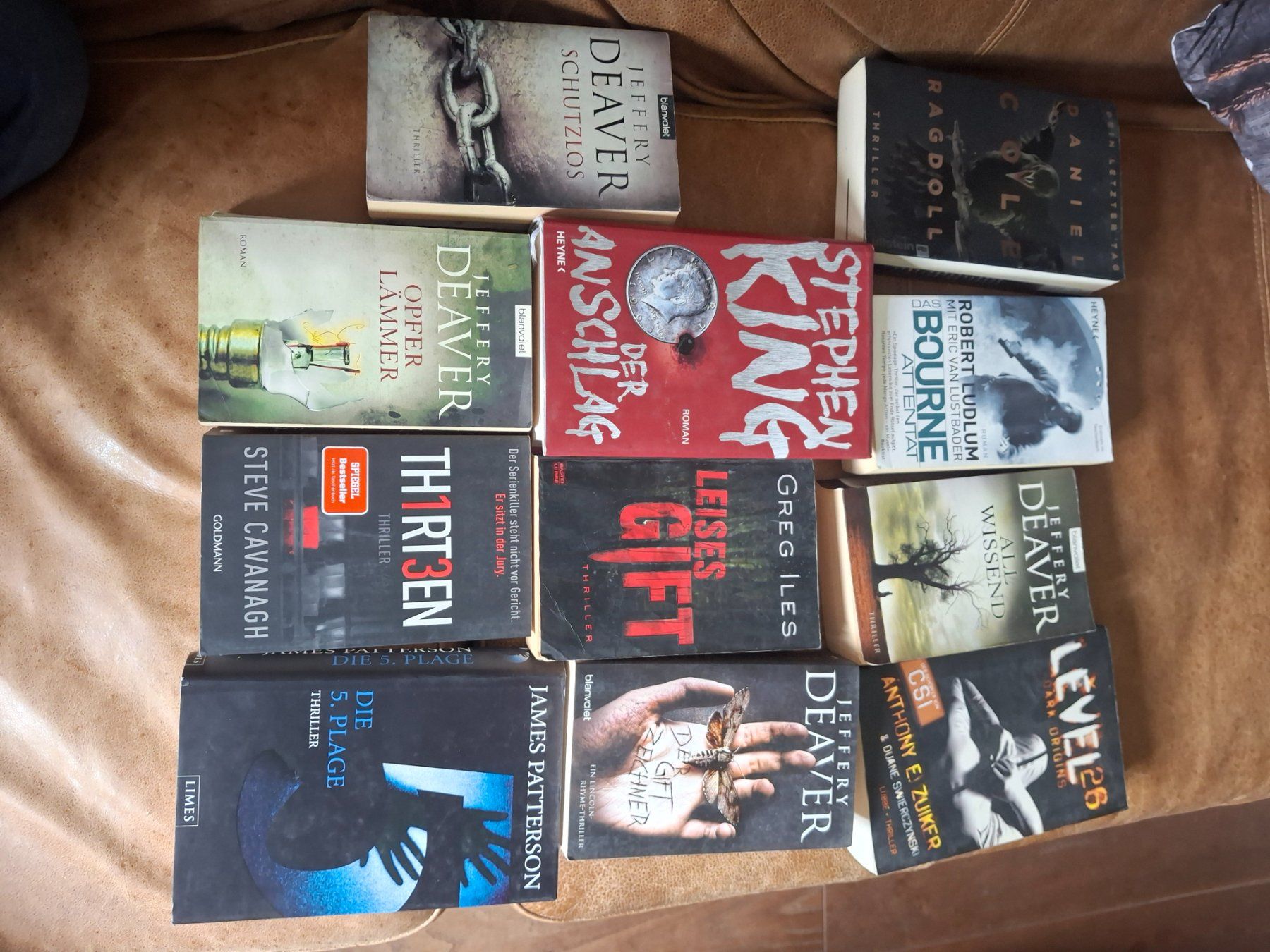 Libri: 11 Bücher jeffery deaver stephen king daniel cole ua – Usato da Kölliken venduto da art-deko
