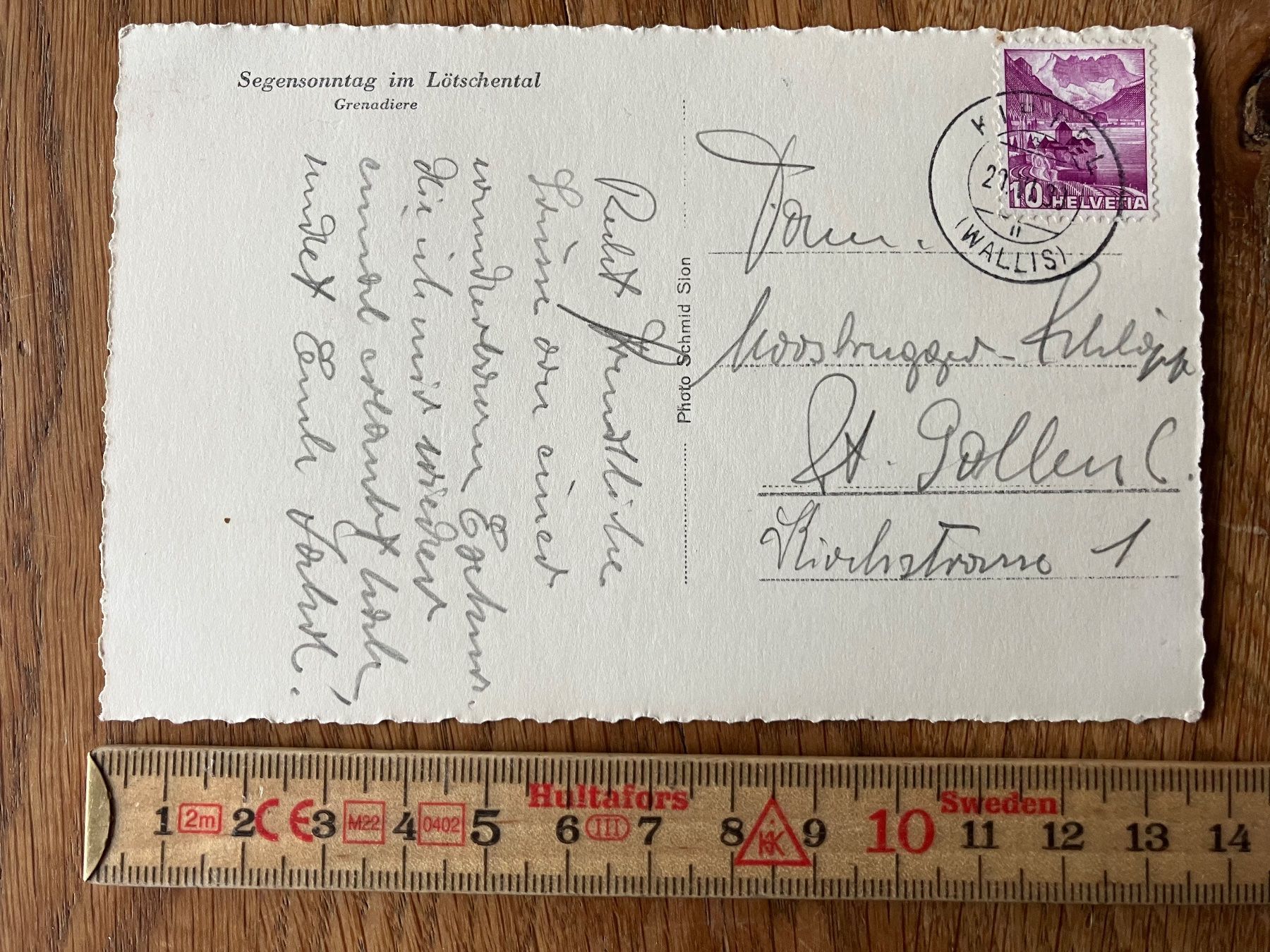 Cartoline postali: Ansichtskarte Wallis – Usato da Waldstatt venduto da breitaxt 1