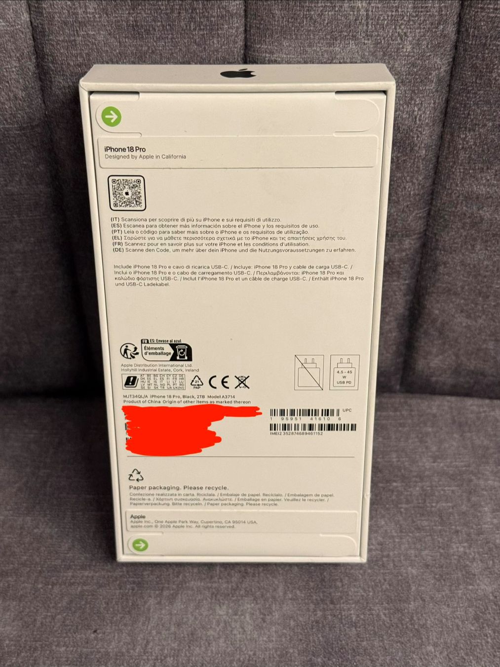 Apple Handys / Smartphones: iPhone 18 Pro | 2 TB Speicher | Versiegelt | – Neu und originalverpackt aus Weinfelden von Potz-Millione 4