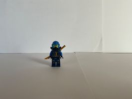 Lego Ninjago Jay Figur blau mit Schwert gebraucht