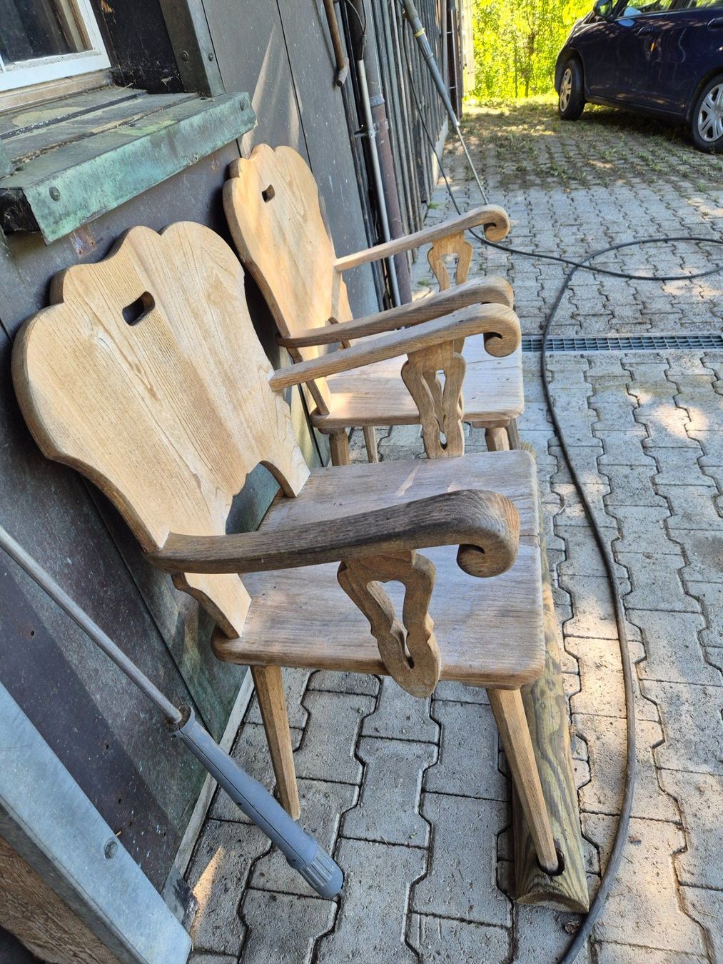 Sedie: Holzstühle Gartenstühle – Usato da Stein AR venduto da Bienli4 3