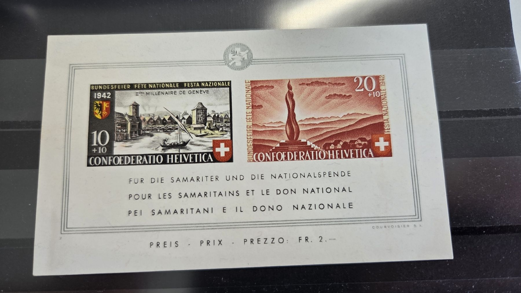 Alle Briefmarken: 1942 Bundesfeierblock Postfrisch – Gebraucht aus Arni AG von Moth68