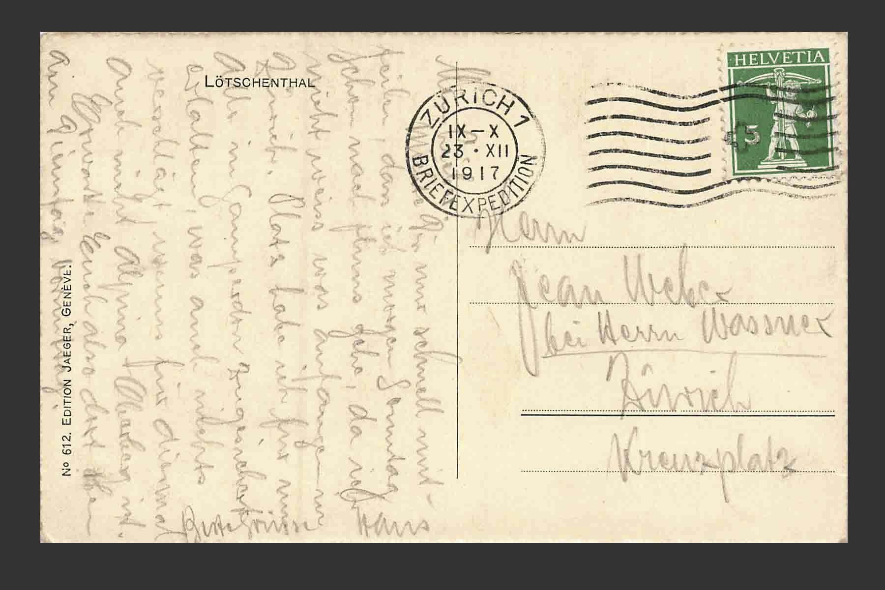Cartoline postali: AK Lotschenthal – Usato da Goldau venduto da artelier1 1