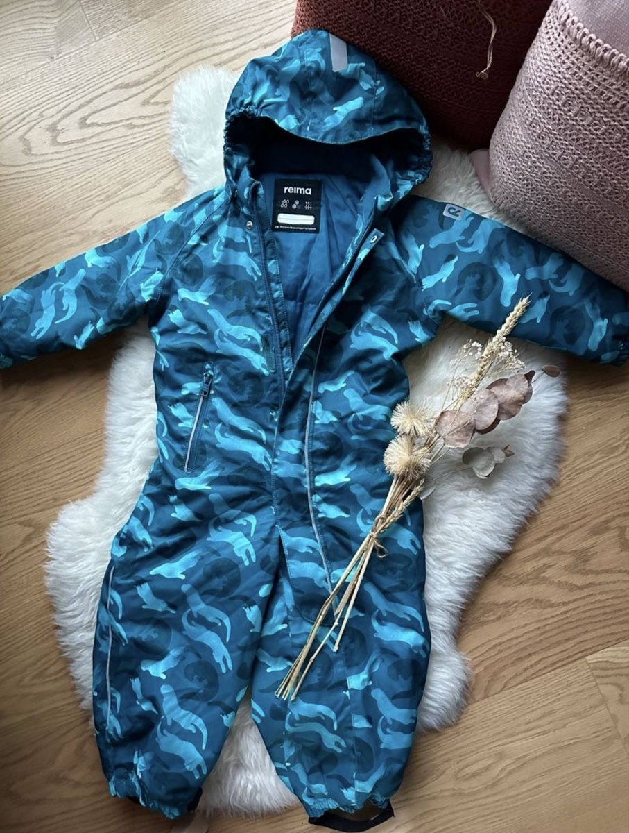 Reima Completi: Reima Winter Overall, Grösse 98, Blau – Usato da Forch venduto da kat_98t7
