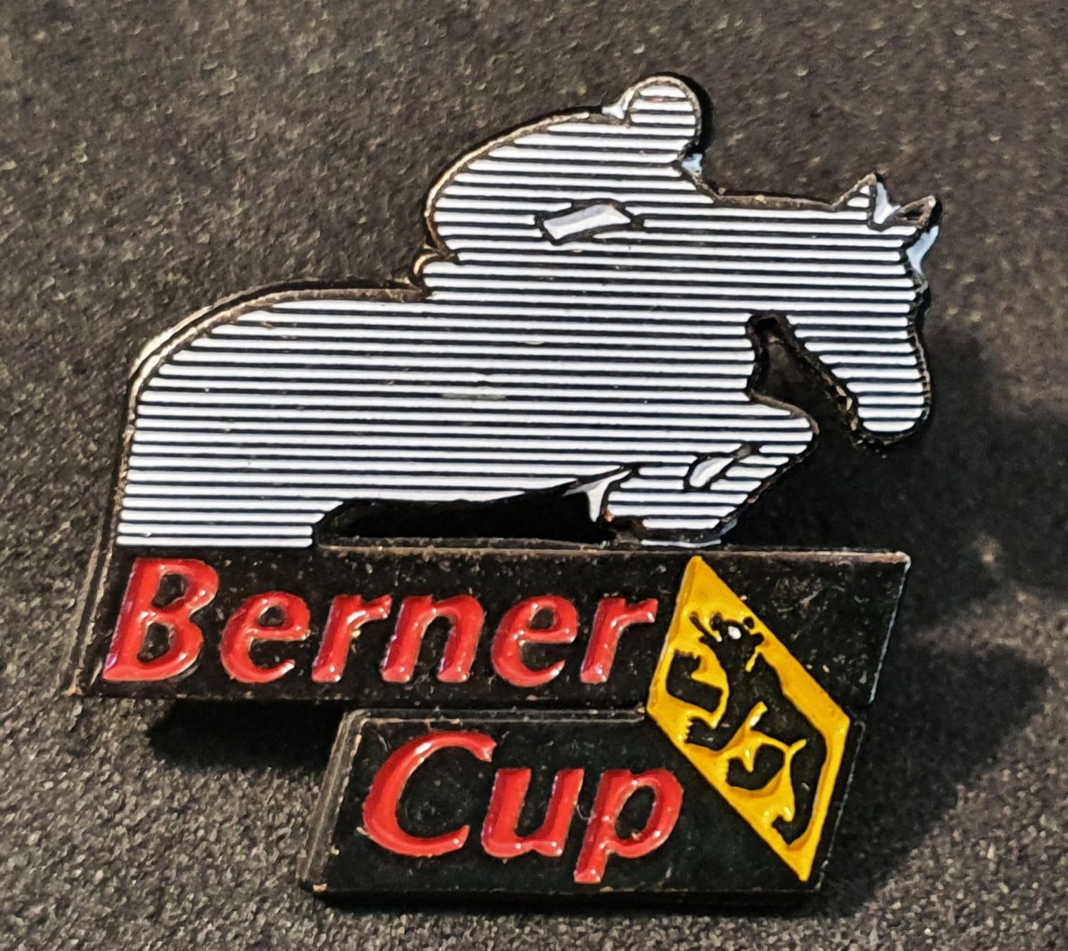 Placchette & Badge: CC494 - Pin Reiten Springreiten Pferd Berner Cup – Usato da Reinach BL venduto da Boston-Verkauf
