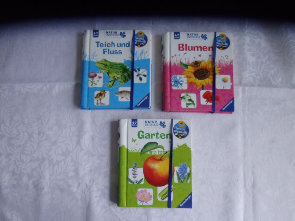 Wieso Weshalb Warum 3 Bücher Garten, Blumen, Teich und Fluss Kaufen
