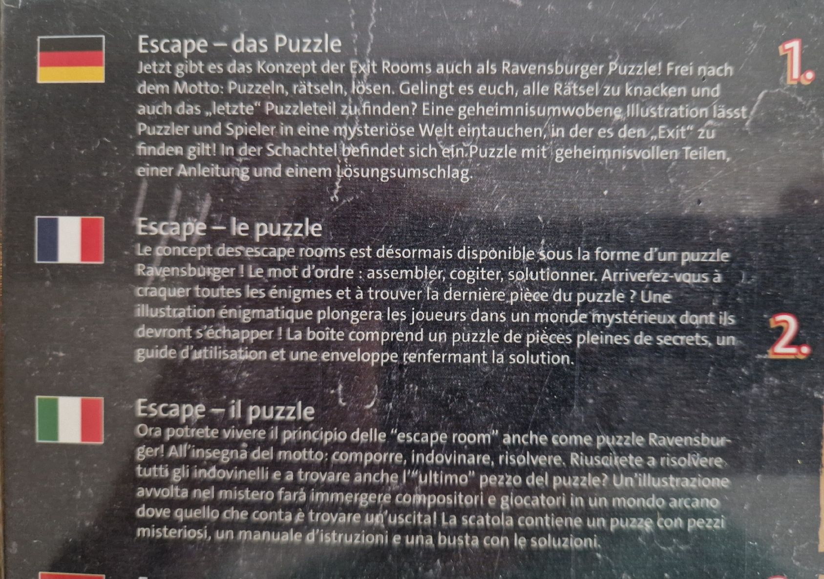Ravensburger Puzzle: Escape Puzzle 💙759 Teile – Nuovo e nell'imballaggio originale da Rupperswil venduto da lenzburg02 1