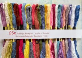 ca 25x Garn Stickgarn Armbändeli Knüpfen Sticken TOP Farben
