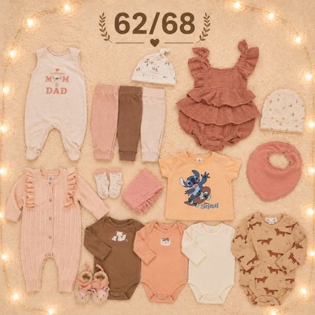Babykleider Set rosa, Gr. 62/68 – Frühling/Sommer