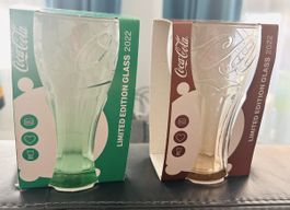 ⚽️ 2 Coca-Cola Gläser McDonald's 2022 neu OVP 🍀
