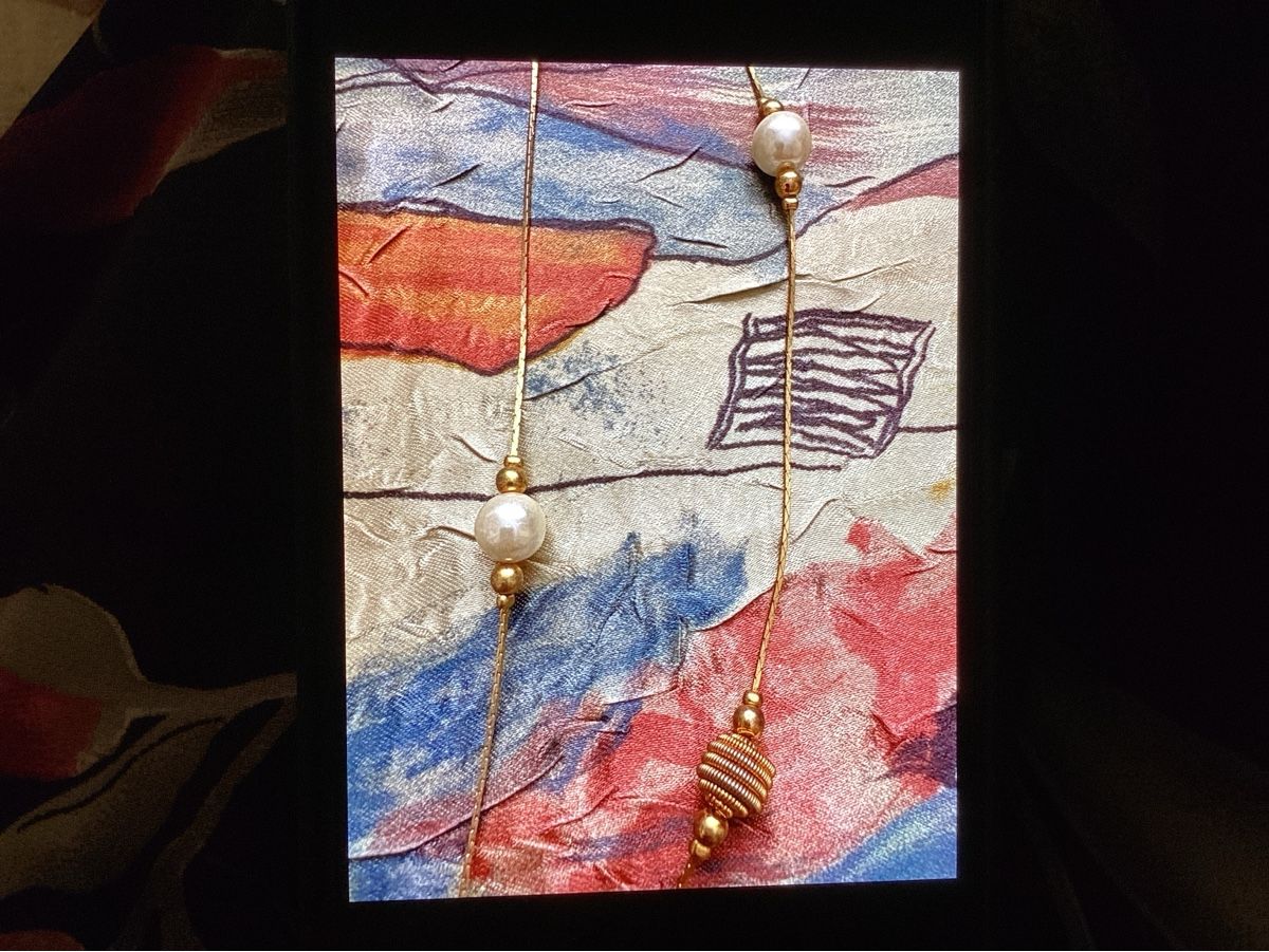 Catenine: Vintage Perlenkette, Goldfarben, Elegantes Design! – Usato da Bellinzona venduto da wav_72pt 5