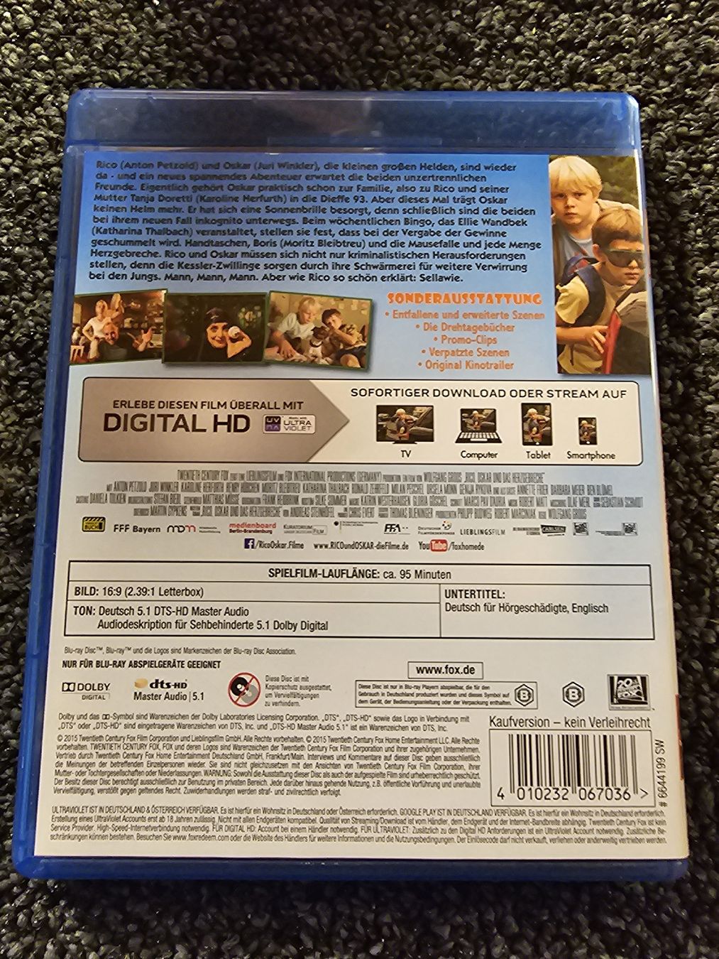Tutti i DVDs: Rico, Oskar und das Herzgebreche - Blu-Ray  – Usato da Ruswil venduto da jan_bxl5 1