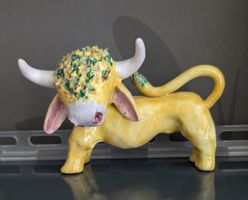 Keramik Stier kunsthandgefertigt signiert