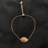 Fossil Goldene Edelstahl Feder Armkette