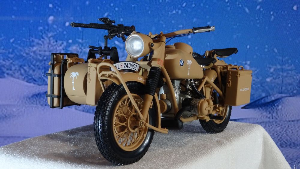 Ural M72 Beiwagen Motorrad Modell 1:10 - Metall Legierung Mit Sound & Licht