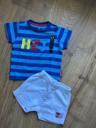 Kind, T-Shirt & Kurz Hose 3-6M, 62-68cm