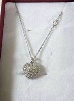 Herz-Halskette mit Strass, neuwertig, tolles Geschenk!