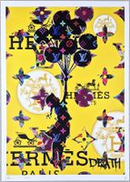 Death NYC Pop Art Druck " Hermes Banksy Vuitton Balloon Girl