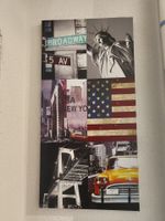 Wandbild New York Collage USA Motiv mit LED