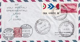 Jubiläumsflug 45 Jahre Postflug Bellagio - Como 1970