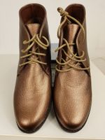 SALE Glänzende Schnürschuhe Boots bronze Gr. 40